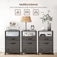 thumbnail image 5 of VASAGLE File Cabinet, Mobile Filing Cabinet with Wheels, 2 Drawers, Open Shelf, for A4, Letter Size, Hanging File Folders, Charcoal Gray and Black, 5 of 9