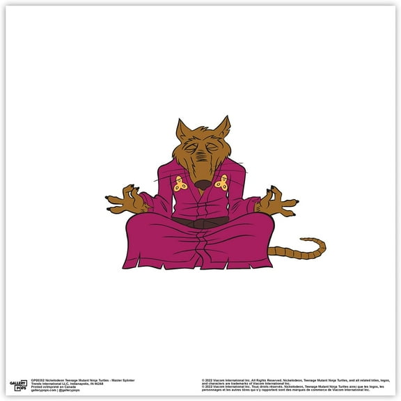 Gallery Pops Nickelodeon Teenage Mutant Ninja Turtles - Master Splinter Wall Art, Unframed Version, 12" x 12"