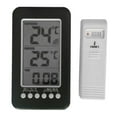thumbnail image 2 of GUOOL Homyl Digital Wireless Indoor/Outdoor Thermometer Clock Temperature Meter Tester, 2 of 9