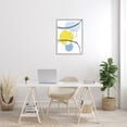 thumbnail image 2 of Stupell Industries Modern Blue Yellow Shape Abstraction Rising Sun, 24 x 30, Design by Urban Epiphany, 2 of 5