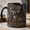 Black, variant on Deer Dad Mug 3D Effect Mug for Deer Hunter Dad, Buck Coffee Cup Gift