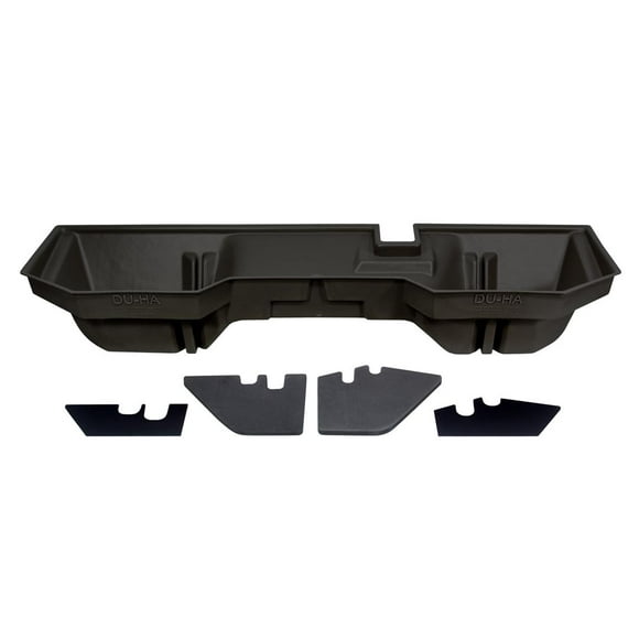 Du-Ha Under Seat Storage Unit 30017 Under Rear Seat; 1 Compartment; With Removable Gun Rack Inserts; Dark Gray; Heavy Duty Polyethylene
