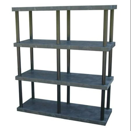 Dura Shelf Shelving - DURA-SHELF ST6624x4 Bulk Shelving, Solid Top, 4 Shelf, 66x24x75