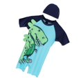 thumbnail image 2 of Traje De Baño Para Niños Traje De Baño De Una Pieza Traje De Baño Con Protector Solar Y Gorro De Baño Dinosaurio 150 Macarena Sombrero de traje de baño para niños, 2 of 8