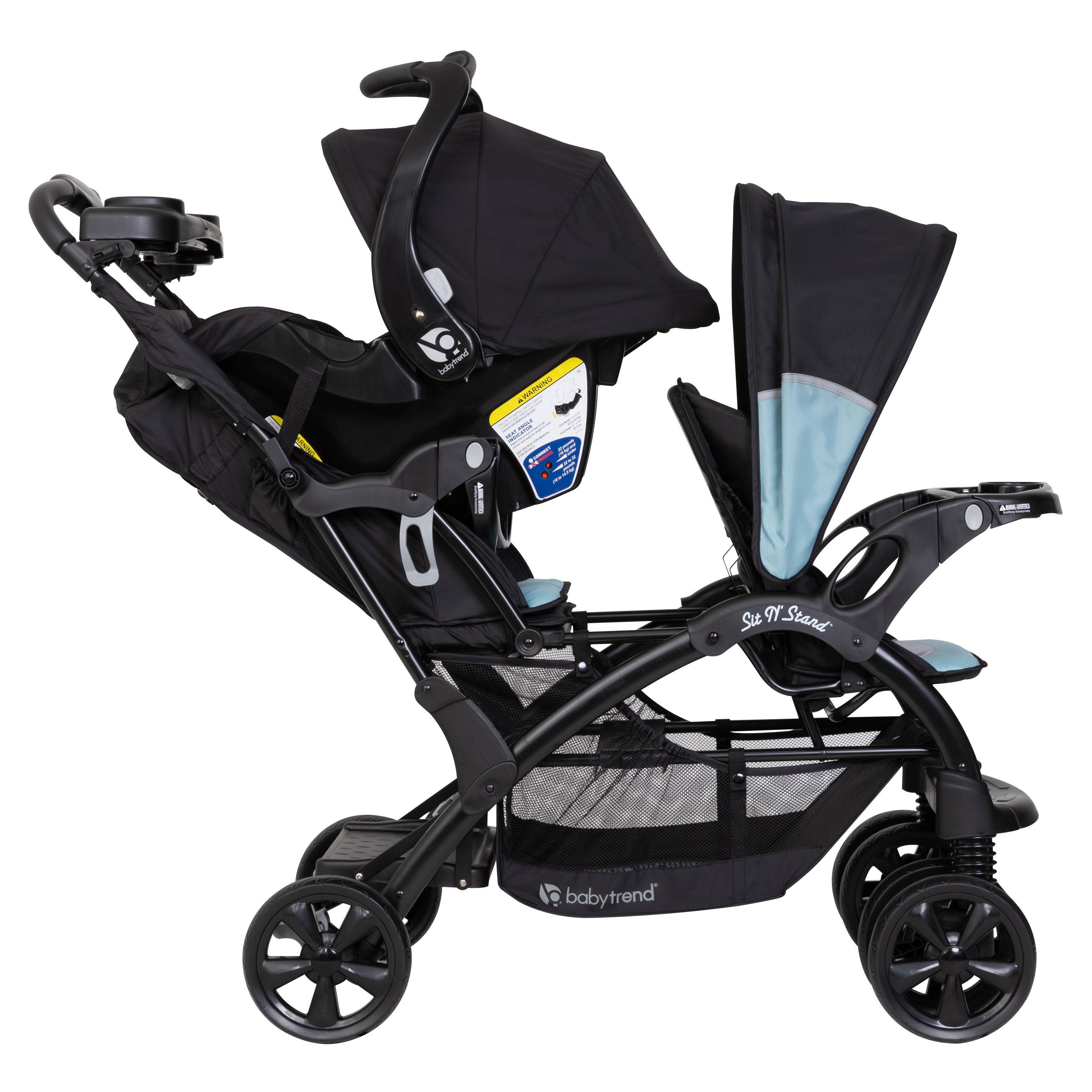Baby Trend Sit N' Stand Strollers, Solid Print Desert Blue - image 5 of 10