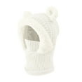 thumbnail image 4 of VNKIDY Kids Caps Children Winter Warm Knitted Hat With Cute Animals Ears Design Solid Color Full Face Cover Cozy Hooded Beanie For Boys Girls Stylish Headwear, 4 of 4
