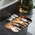 thumbnail image 4 of Four Cute Kittens Flannel Bath Mat 16x24 Inches, Soft Absorbent Non-Slip Bathroom Rug, Machine Washable Floor Mat for Shower, 4 of 7