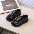 thumbnail image 2 of Mocassins pour Filles Classiques Noirs Chaussures Plates Faux Cuir, 2 of 8