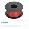 thumbnail image 3 of Uxcell 18AWG Stranded Wire Hookup 10M/33ft Red, Electrical Wire UL1007 Spool, 3 of 6