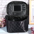 thumbnail image 3 of Bolsa de almacenamiento de herramientas cosméticas plegable portátil, bolsa organizadora de artículos de tocador de viaje con espejo, 3 of 14