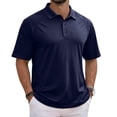 thumbnail image 2 of Men's Raglan Short Sleeve Polo Moisture-Wicking Uniform Polo Shirt, 2 of 5
