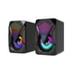 thumbnail image 2 of Altavoz mini con puerto de audio de 3.5 mm, luces RGB y subwoofer emparejado por USB de escritorio, 2 of 9