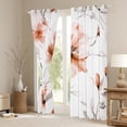 thumbnail image 3 of jejeloiu Rustic Flower Curtains Pack of 2 (42x84 Each),Country Floral Curtains Blackout,Orange Splatter Ink Bedroom Curtains For Girls,Microfiber Bedroom Decor, 3 of 6