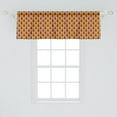 thumbnail image 2 of Ambesonne Abstract Window Valance, Paisley Inspired Vintage, 54" X 18", Violet and Pale Orange, 2 of 3