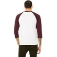 thumbnail image 3 of Bella Canvas 3/4-Sleeve Baseball T-Shirt, 3 of 3
