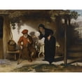 thumbnail image 2 of Barent Fabritius 24x19 Black Ornate Framed Double Matted Museum Art Print Titled: Tobit and His Wife Anna with a Goat (1667), 2 of 5