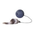 thumbnail image 2 of Interactive Cat Toy Teaser Ball Feather Catcher Electric Balls for Cats Exercise dark grey, 2 of 9