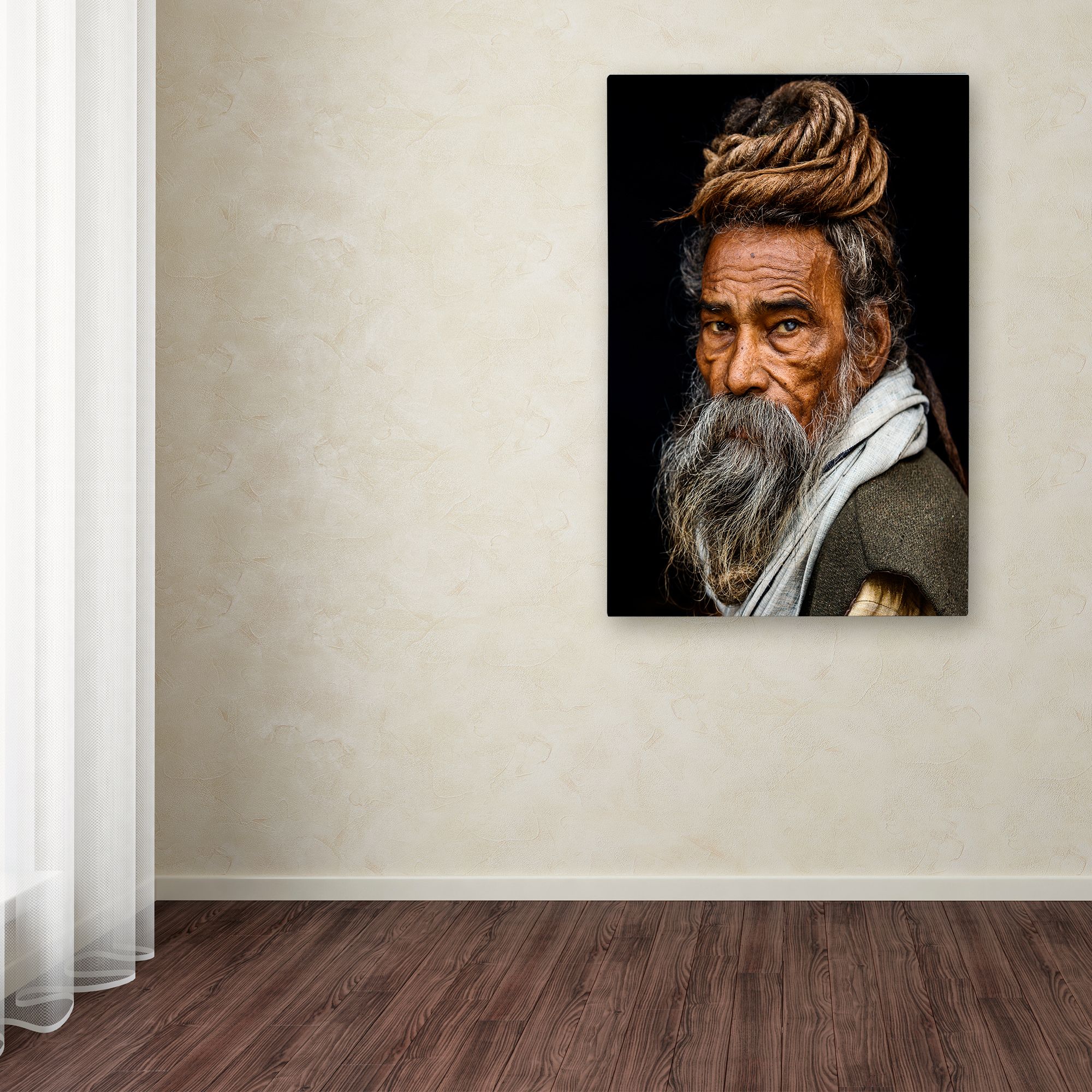 Trademark Fine Art 'Portrait Of A Sadhu' Canvas Art by Rakesh J V