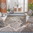 thumbnail image 2 of Safavieh Courtyard Tayler Geometric Indoor/Outdoor Area Rug, Black/Gray, 8' x 11', 2 of 11