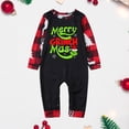 thumbnail image 3 of Pijamas Navideñas Conjunto de 2 piezas a juego Ropa de dormir navideña a cuadros Ropa de hogar para padres e hijos Ygjytge Negro*T 0-6 M*Bebé Única para Unisex, 3 of 6