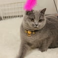 thumbnail image 6 of Cat Bells Collar Neck Strap Teddy Puppy Leash Walking Traction Rope Pet Supply, 6 of 8