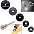 thumbnail image 1 of Hojas De Sierra Circular - Para Herramienta Dremel - Para Cortar Madera, Metal Guazhuni (paquete De 6) Negro Qyroadwolf, 1 of 2