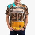 thumbnail image 1 of Balery Modern Urban Monkey Camisa Polo de Hombre con Estampado, de Manga Corta y Tejido Medio, Camisa Tipo Golf Polo-4X-Large, 1 of 6