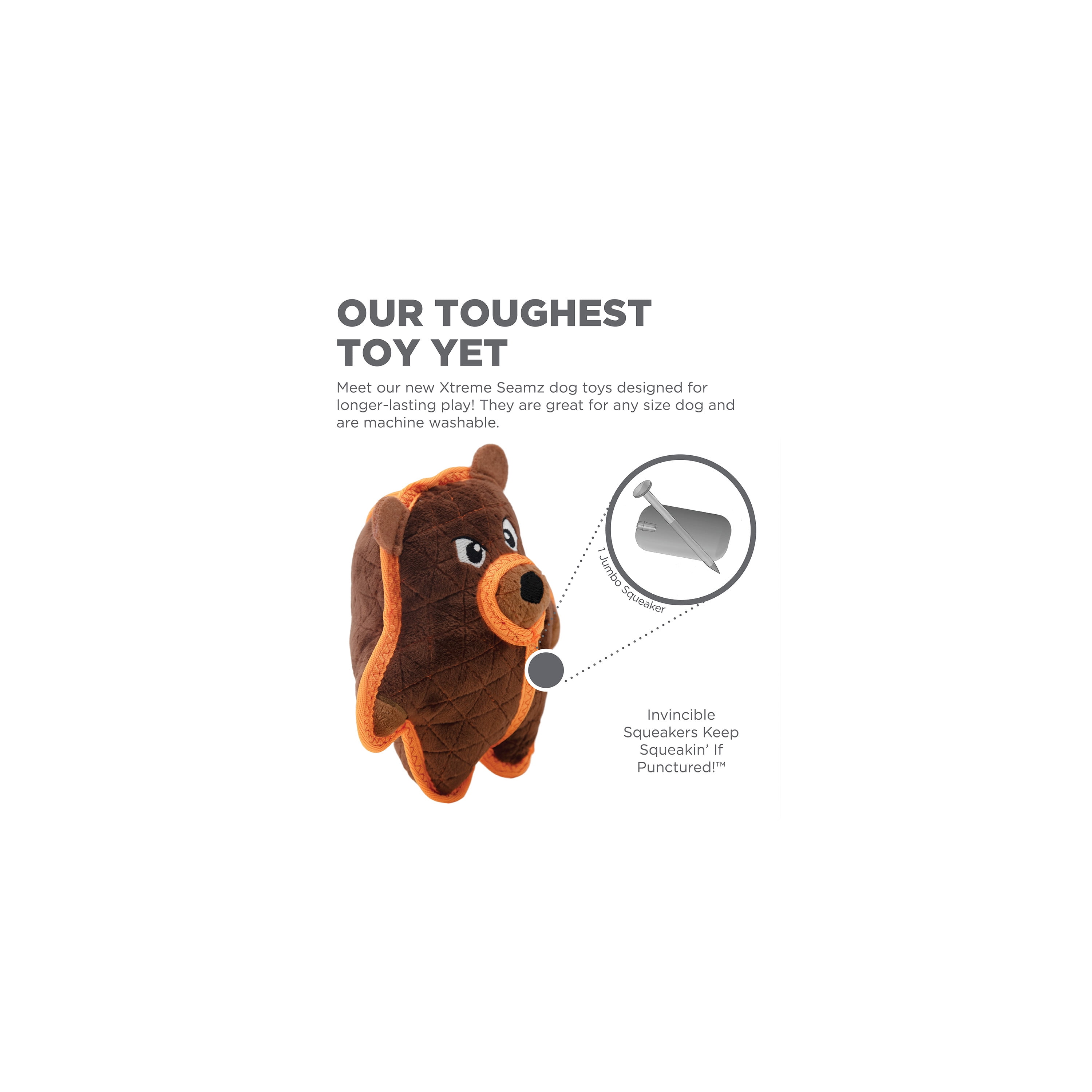 Organic Bear Dog Toy – Sand+Loam