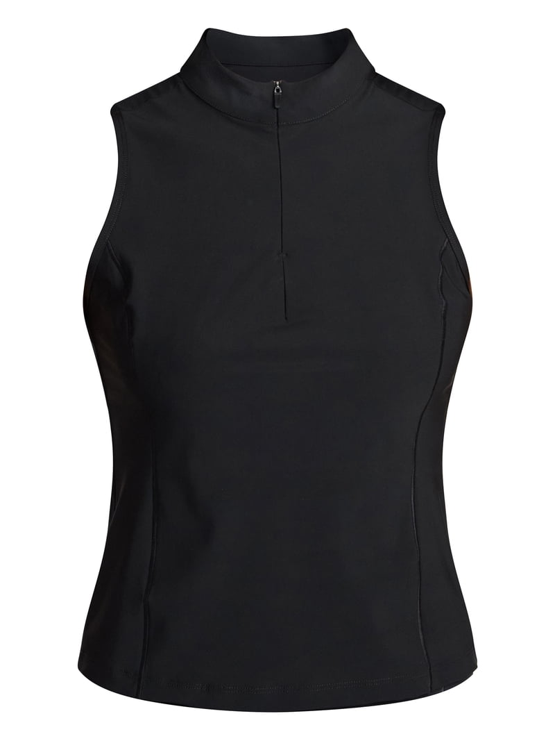 Avia Women's Tricot Half Zip Tank Top, Sizes XS-XXXL - Walmart.com