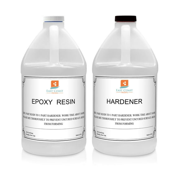 Epoxy Resin 1 Gallon Kit (General Purpose) for Crystal Clear, Super Gloss Coating, Table Tops, Art Resin, Wood, Jewelry, Counter Tops, Casting Molds, Bar Tops, DIY!