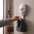 thumbnail image 4 of MInHoues Halloween Skull Head Wall Hook, 3D Printed Gothic Decor Utility Hanger, Multi-Purpose Craft Wall Mount Holder for Home, Kitchen and Entryway, White 1-Pack, 4 of 4