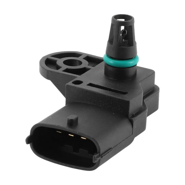 Sensor de Presión MAP de Entrada de Aire Unique Bargains, Sensor de Presión Absoluta del Manifold MAP para Fiat 500 C 2009-2020, para Fiat Qubo 2009-2020 Negro 1 Pcs