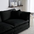 thumbnail image 5 of 3 Piece Living Room Furniture Set, 2- Piece of Single Sofa and 2-Seat Loveseat Sofa, Upholstered Sectional Sofa Couch for Living Room, Apartment, 5 of 9