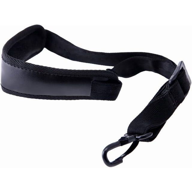 Soft Leather Padded Saxophone Neck Strap Adjustable 17-21 Inch for Alto Tenor Baritone Soprano Sax with Protective Hook
