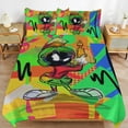 thumbnail image 6 of Looney Tunes Marvin The Martian 3-Piece Bedding Set Soft Warm And Comfortable Soft Bed Set with 1 Duvet Cover And 2 Pillowcases for Bedroom, 6 of 8