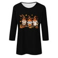 thumbnail image 4 of Tbopshirt Halloween 3/4 Tshirts Women Graphic,Halloween Shirts for Women,Women's Fashion Printed Casual Pullover Round Neck 3/4 Sleeve T-shirt Top,Halloween Tops Plus Size,Halloween Gifts, 4 of 4