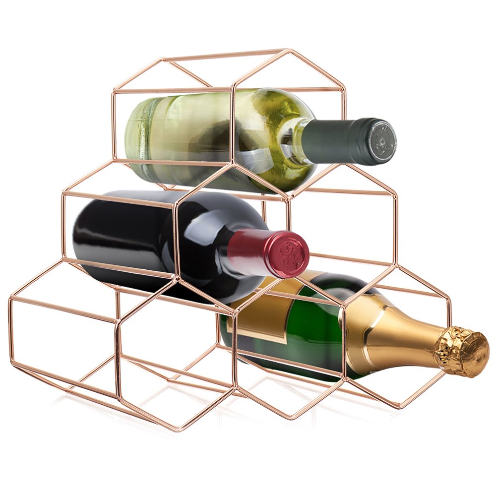 Tabletop Wine Rack 6 Bottle Wine Holder for Wine Storage