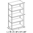 thumbnail image 6 of King's Rack 5-Tier Metal Boltless Storage Shelving in Black/Wooden, 6 of 7