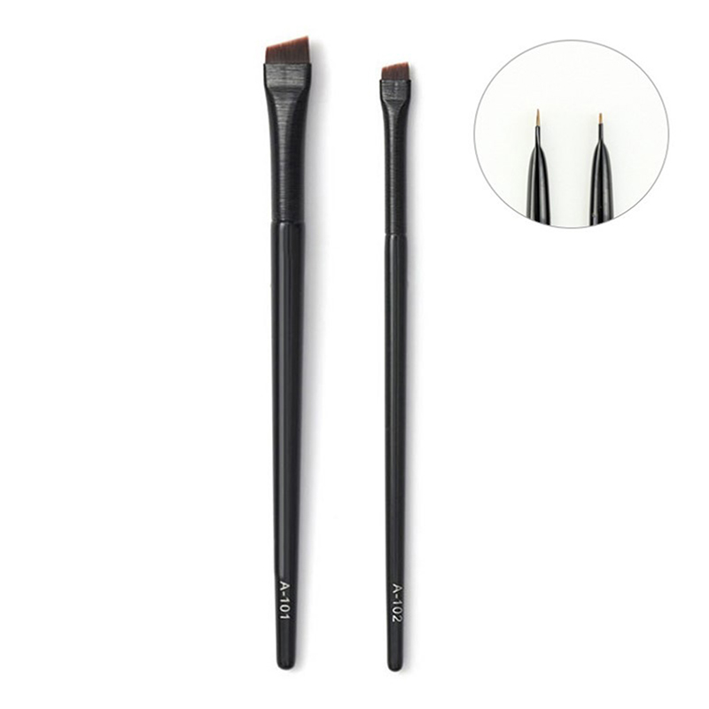 Super Thin Eyebrow Brush Eyeliner Brush Synthetic Hair Angled Sharp