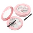 thumbnail image 1 of 2 Sets Eyeshadow Box Case Lipstick Box Refillable Makeup Dispenser with Brush, 1 of 9