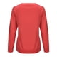 thumbnail image 2 of Camiseta Mujer Manga larga Cuello redondo Tops Poliéster Suéter deportivo Ropa con estampado informal, Rojo, S Methold AP003791-27, 2 of 6