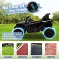 thumbnail image 3 of POWANLI 24V Electric Toy Car with UTV W/Parents Remote Control,2 Seater Kids Ride on Toys Truck with 4 wheels, USB, MP3, Bluetooth, LED Lights, Horn for Girls Boys Kids 3-8, Black, 3 of 8