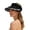 Black, variant on Ticikt Slim-Face Sun Visor Hat, Foldable Straw Wide Brim Roll-Up Cap,Beige