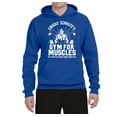 thumbnail image 2 of Dwight Schrute's Gym for Muscles Pop Culture Unisex Graphic Hoodie Sweatshirt, Royal, 3XL, 2 of 3