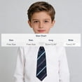 thumbnail image 4 of qolati Boys Ties Neckties Solid Color Kids Necktie Adjustable Woven Formal Kids Tie Wedding School Graduation blue, 4 of 7