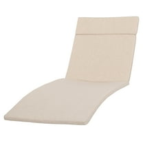 Anthony Outdoor Chaise Lounge Cushion, Textured Beige