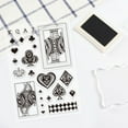 thumbnail image 6 of 1sheet Card Poker Character Clear Stamps Heart Crown Silicone Clear Stamp Seals for Cards Making Scrapbooking Photo Journal Album Decor Craft, 6 of 8