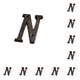 thumbnail image 2 of Wosthever Letras de metal para puertas, decoración efectiva para el hogar, números de casa, letrero Retro 3D, letrero de casa N norte 10Conjunto, 2 of 6