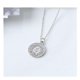 thumbnail image 5 of Collar con colgante de 2 piezas para mujer, collar con colgante de la reina Isabel, collar con placa de dólar, collar con cadena para clavícula, collar de moda que combina con todo, 5 of 5