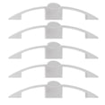 thumbnail image 2 of Juego de 5 manijas de cerradura para gabinete con botón pulsador arqueado, manija de alta resistencia para caravanas, yates y vehículos recreativos., 2 of 14